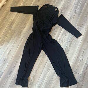 Ralph Lauren Chic Black Long Sleeve Jumpsuit